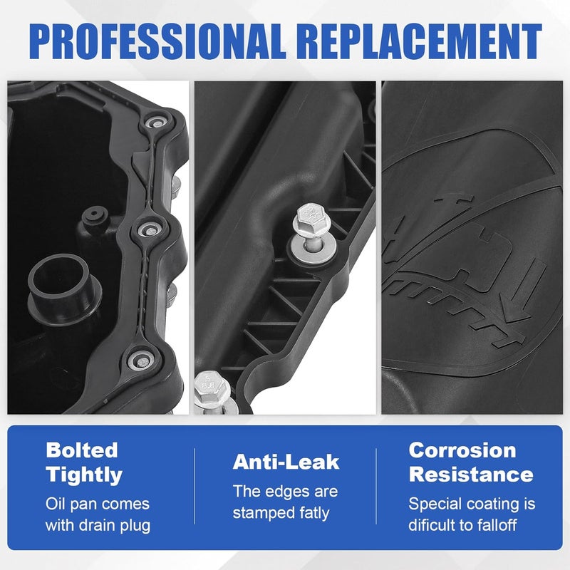 RALZAOTO 53022343AL Engine Oil Pan Replacement for Dodge Durango 2011-2015, Jeep Grand Cherokee 2011-2018 5.7L Replace 53022343AJ - Image 4